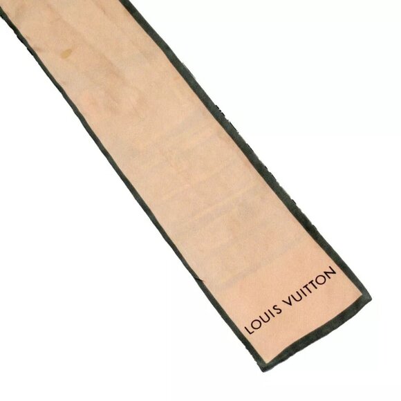 Auth LOUIS VUITTON Vuitton　Scarf Pink silk - Picture 2 of 9